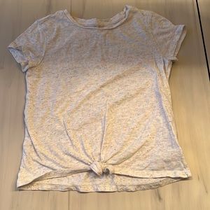 Gap Front Tie Top